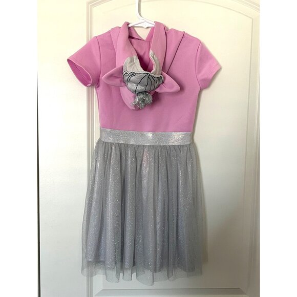 LOL Surprise! Glitter On Pink Hoodie Dress XS (4/5) With Silver Glitter Tulle Sk - Picture 2 of 7